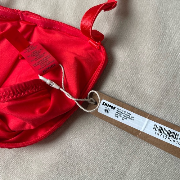 Two-Piece SKIMS ❤️ SWIM Bikini Bundle Set Ruby XS NWT - Picture 2 of 9